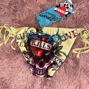 BRAND NEW NEVER USED TAGS ATTACHED. Early 2000s Ed Hardy Bikini Bottoms
